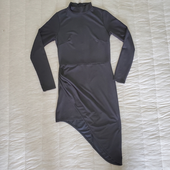 One on one dress-Charcoal - Picture 1 of 4